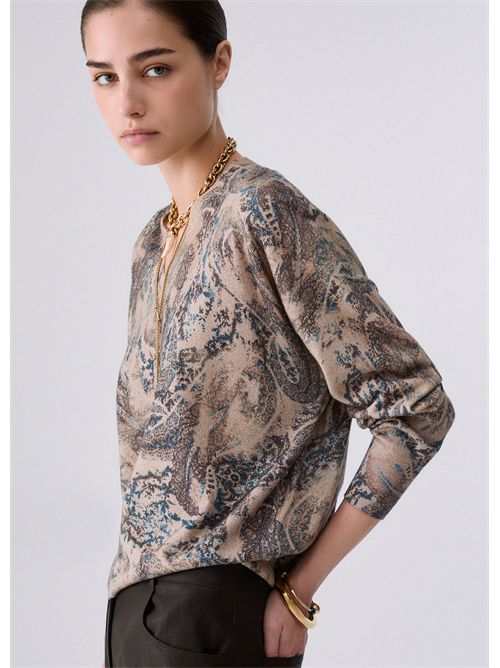 Maglia con scollo a V LIU JO | WF6311MA52S/L9303